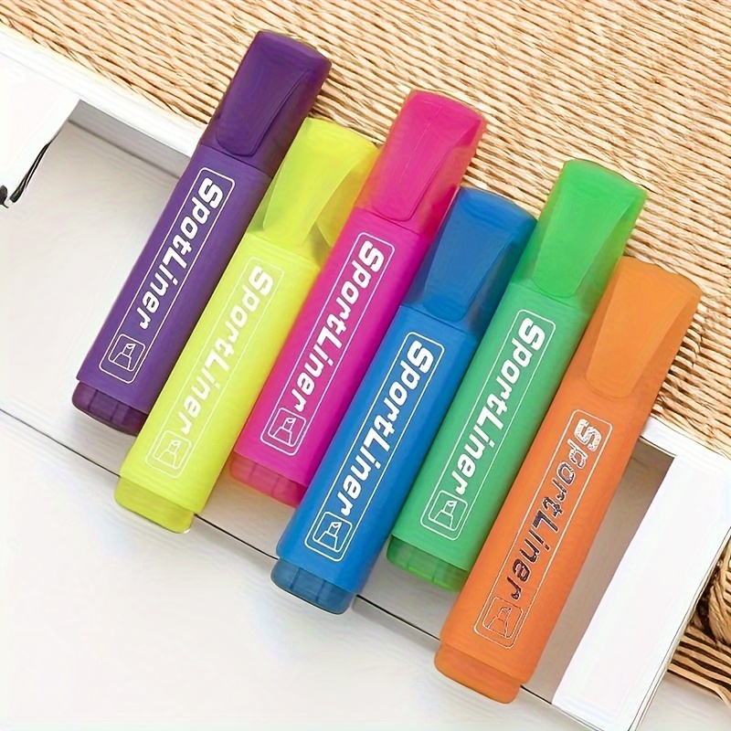 6pcs set chisel tip set drying ink back to school and note kawaii stationery with a of colors details 5