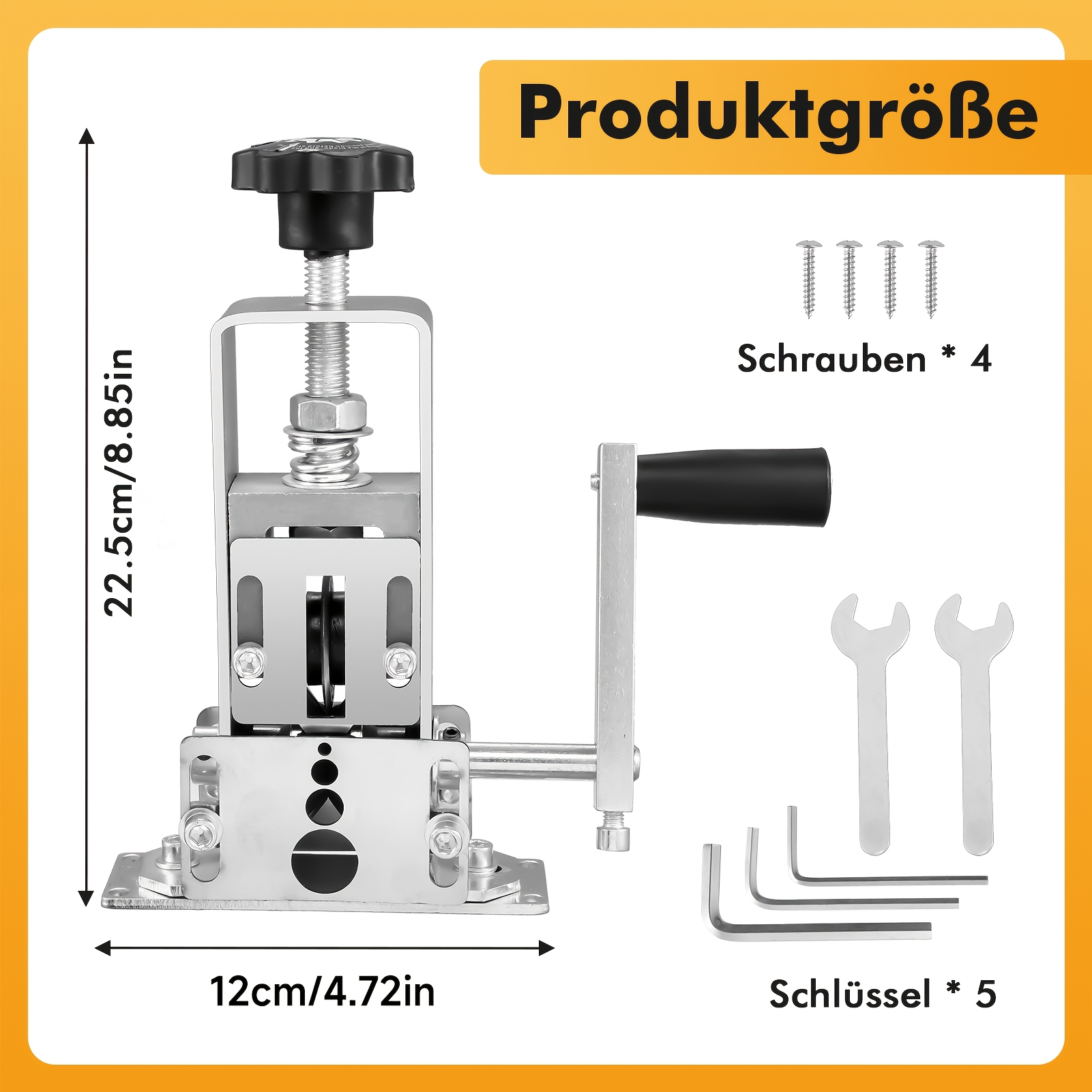 Image of Multifunctional Manual Wire Stripper With An Adjustable Hole Design, Suitable For Wires With Diameters Ranging From 2 To 25mm. Made From Sturdy, Operated Or With A Drill.