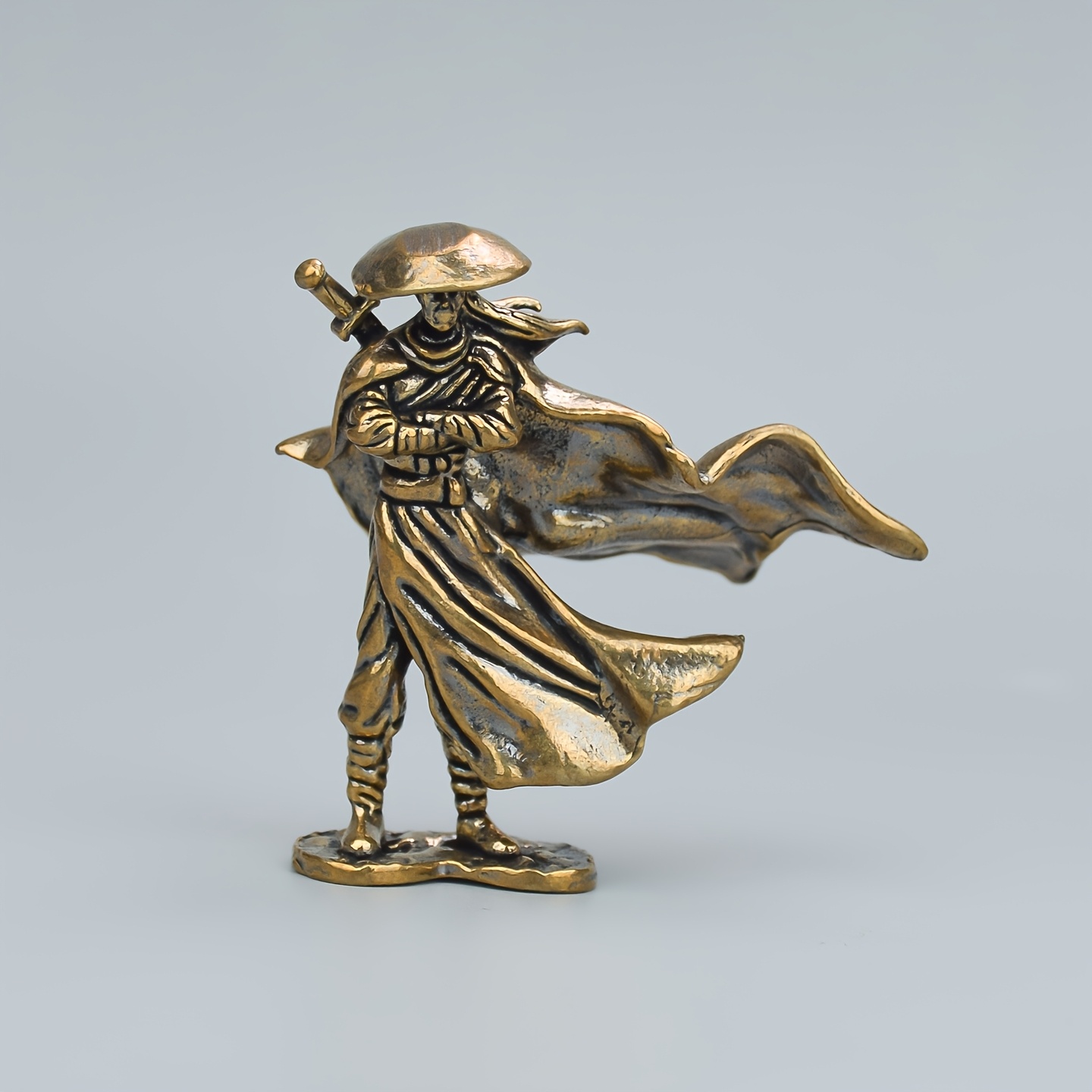 Image of 1pc Vintage Brass And Desktop Ornament, Collectible, Birthday Gift, Office Shelf Desktop Computer Decoration, Scene Decor, Desktop Decoration