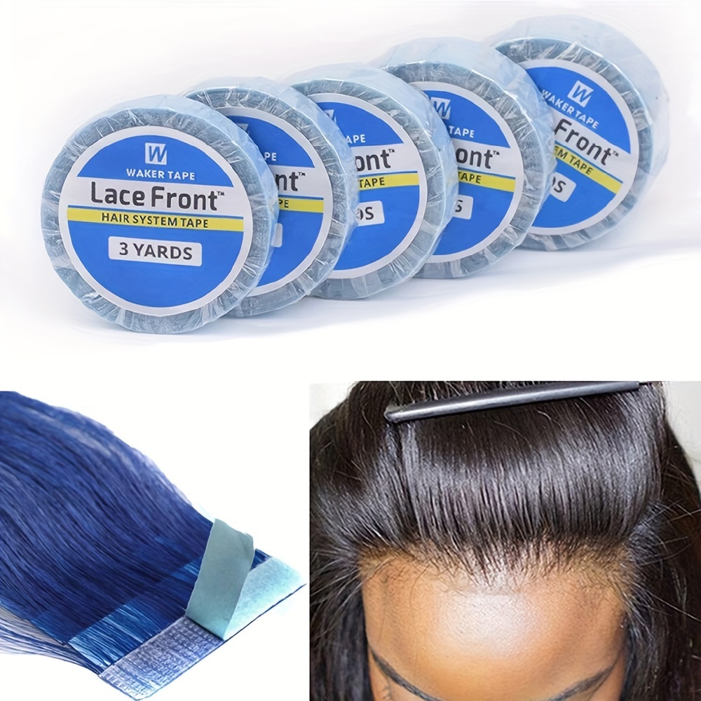 

Waterproof Double-sided Lace Wig Tape - Strong Adhesive For Hair Extensions & Toupees, 5 Sizes (0.8/1/1.27/1.9/2.54cm)