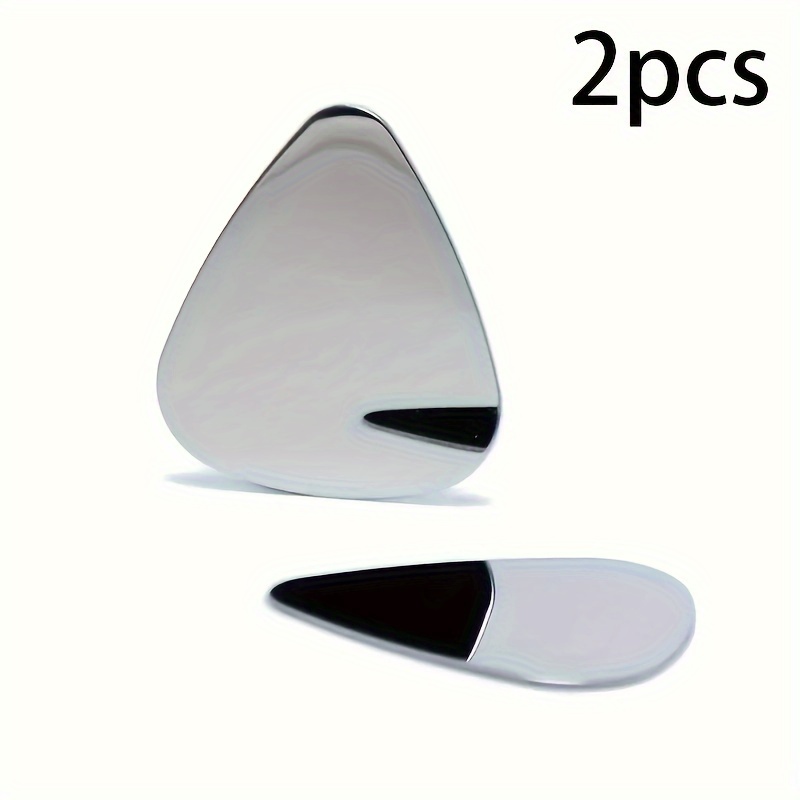 2pcs Pick 0.8mm Thin Durable Silvery Ukelele Guitar Picks Guitar Amplifier Guitar