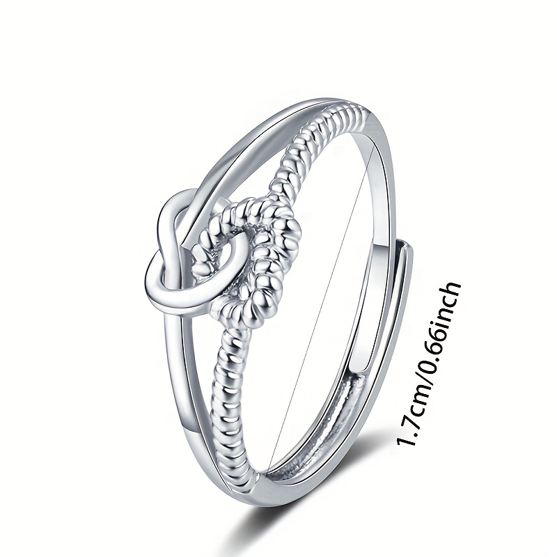 Minimalist Daily Knot Design Ring for Women