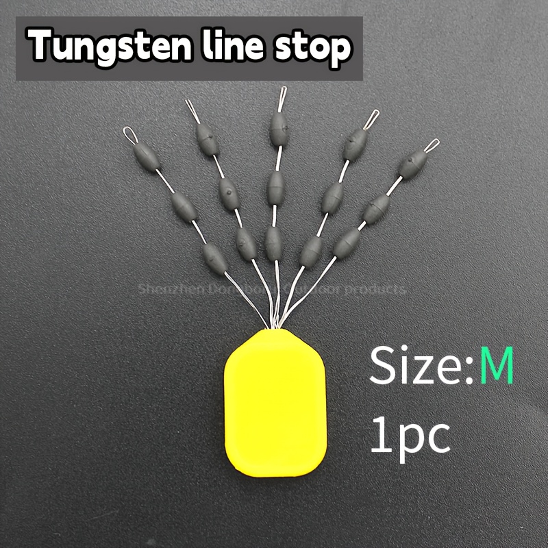 E-shop 1 Stück -Linienstopper -Sinker Hakenleine Karpfenangelzubehör Größe L M Fischstopper Perlen Haar Karpfenrigs Chod-Perlen Terminal Tackle