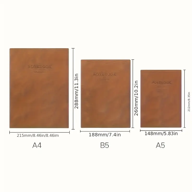 extra thick a5 soft leather notebook with bookmark vintage grid pages durable cover for business meetings and academic use professional writing grid diary flexible notebook notebook for work details 2