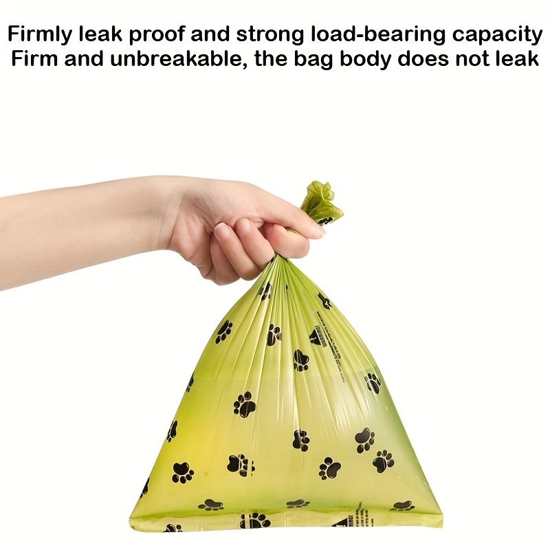 210-Count Leak-Proof Dog Waste Bags with Paw Print Design, 14 Rolls - Durable Plastic Poop Bags for Pet Cleanup & Outdoor Use