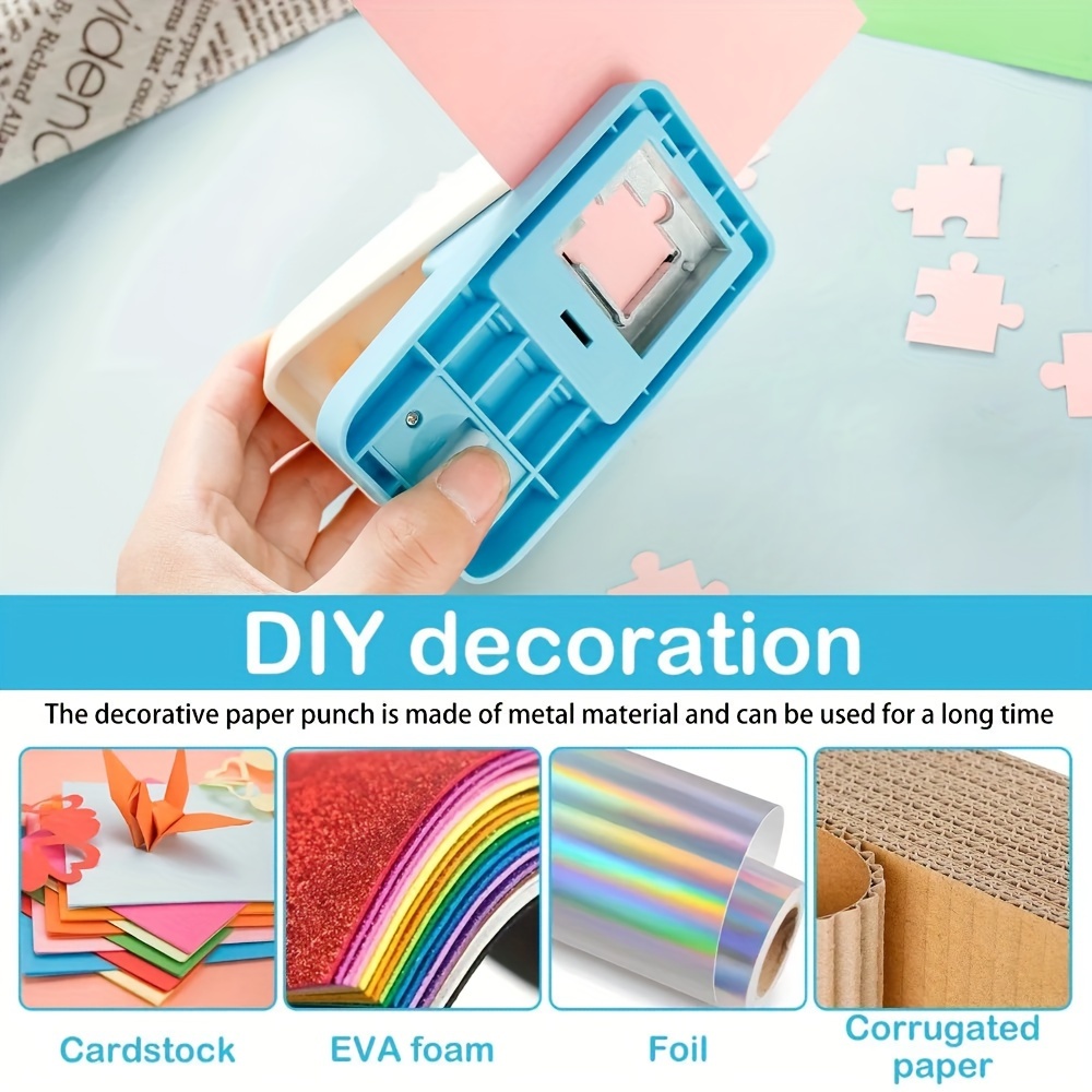 jirhui personalized puzzle maker diy photo pattern hole puncher durable abs plastic with stainless steel blades for smooth cuts 2