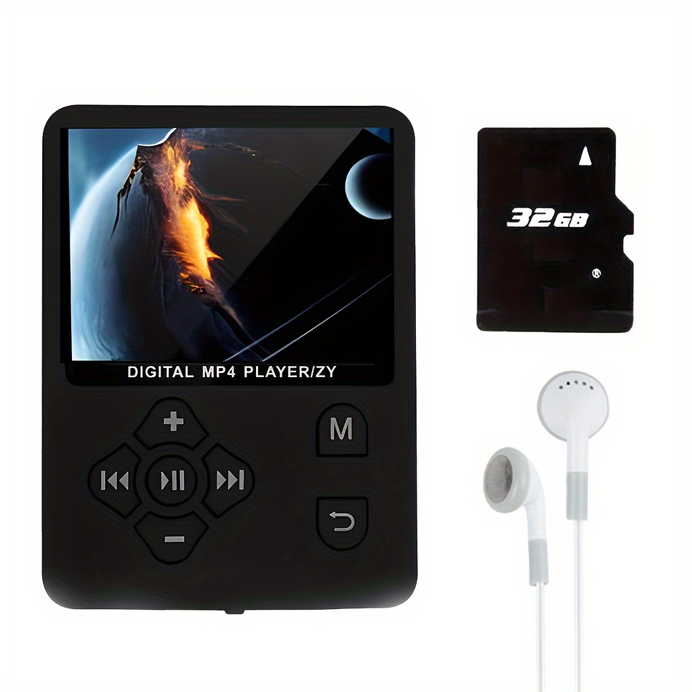Mp4 Player Mp3 Player mp3 Music Player 32gb Memory Sd Card - Temu