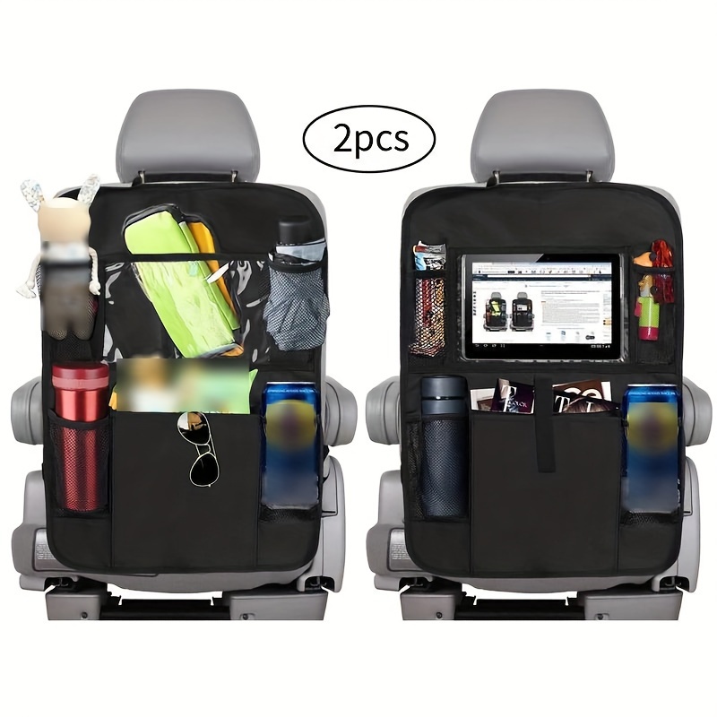 

2pc Car Seat Back Pocket Multi-functional Storage Bag