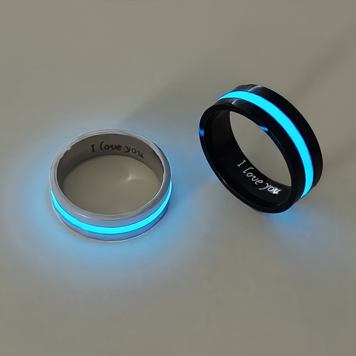 2pcs Luminous Circular Gear Glowing Rings