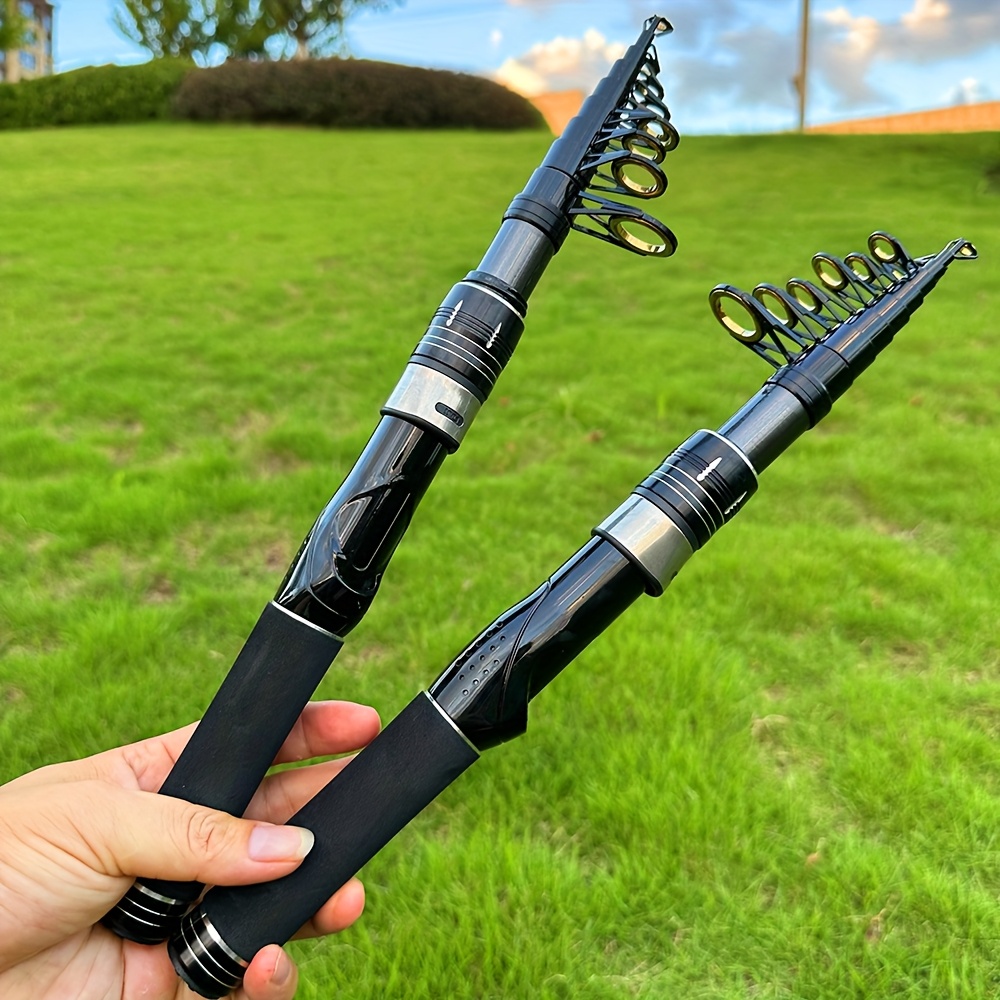 backpacking telescopic fishing pole portable telescopic fishing rod precision carved reel seat
