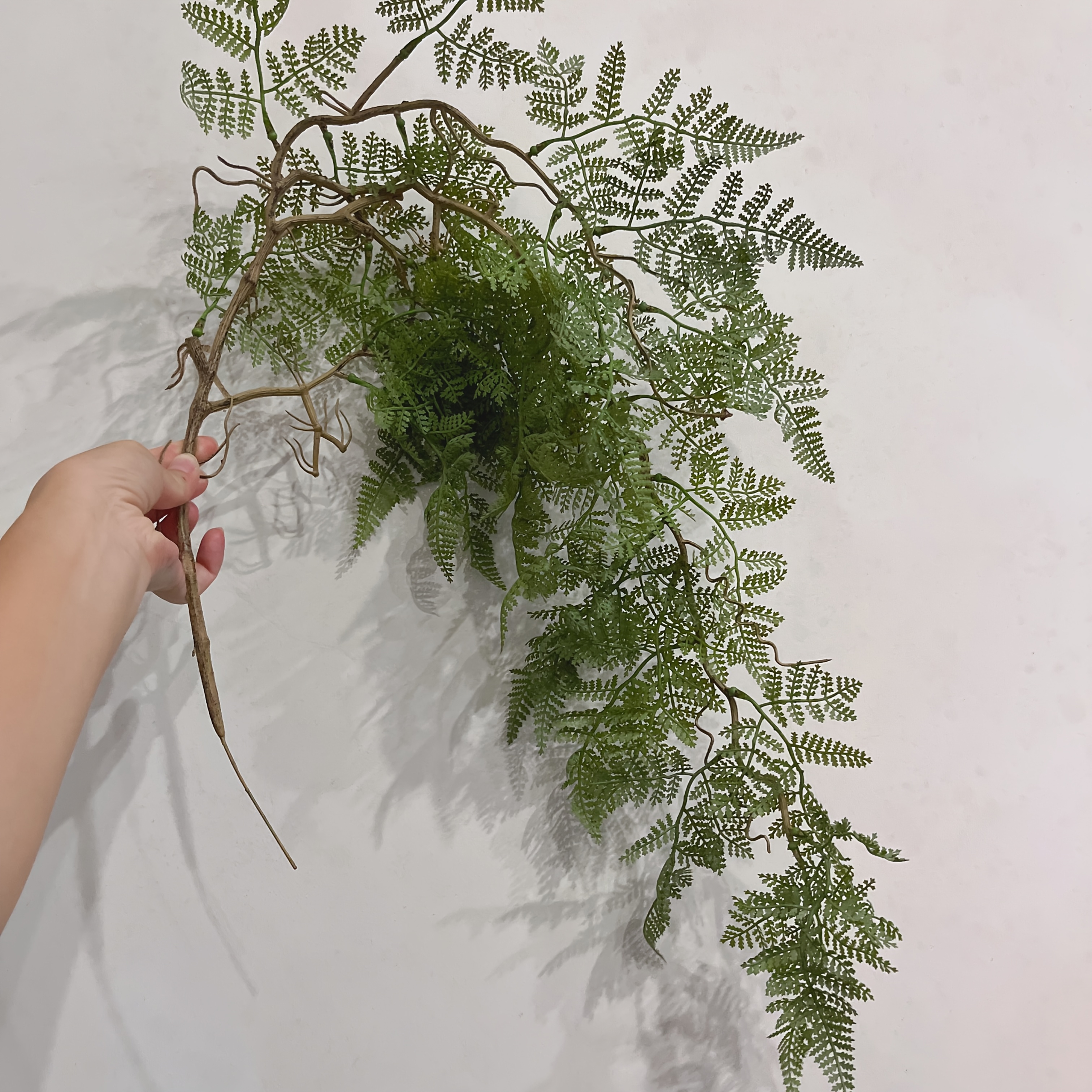 Image of 1pc Lifelike Fern Artificial Plant - Perfect For Home, Kitchen, Christmas, Birthday, Engagement & Wedding Decor | Versatile Wall Hanging Fern