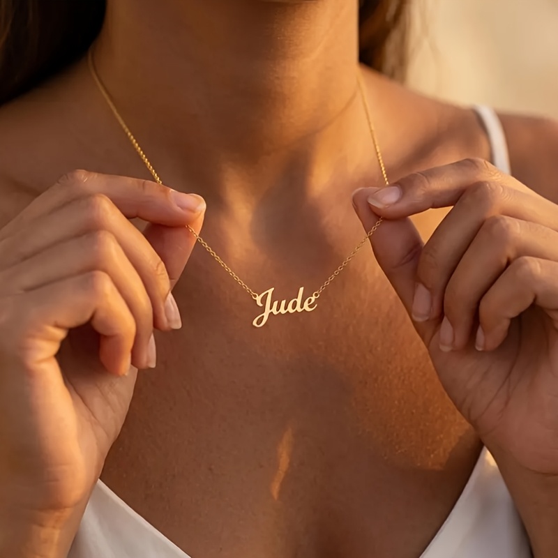 Custom Minimalist Name Necklace, Personalized Jewelry Gift