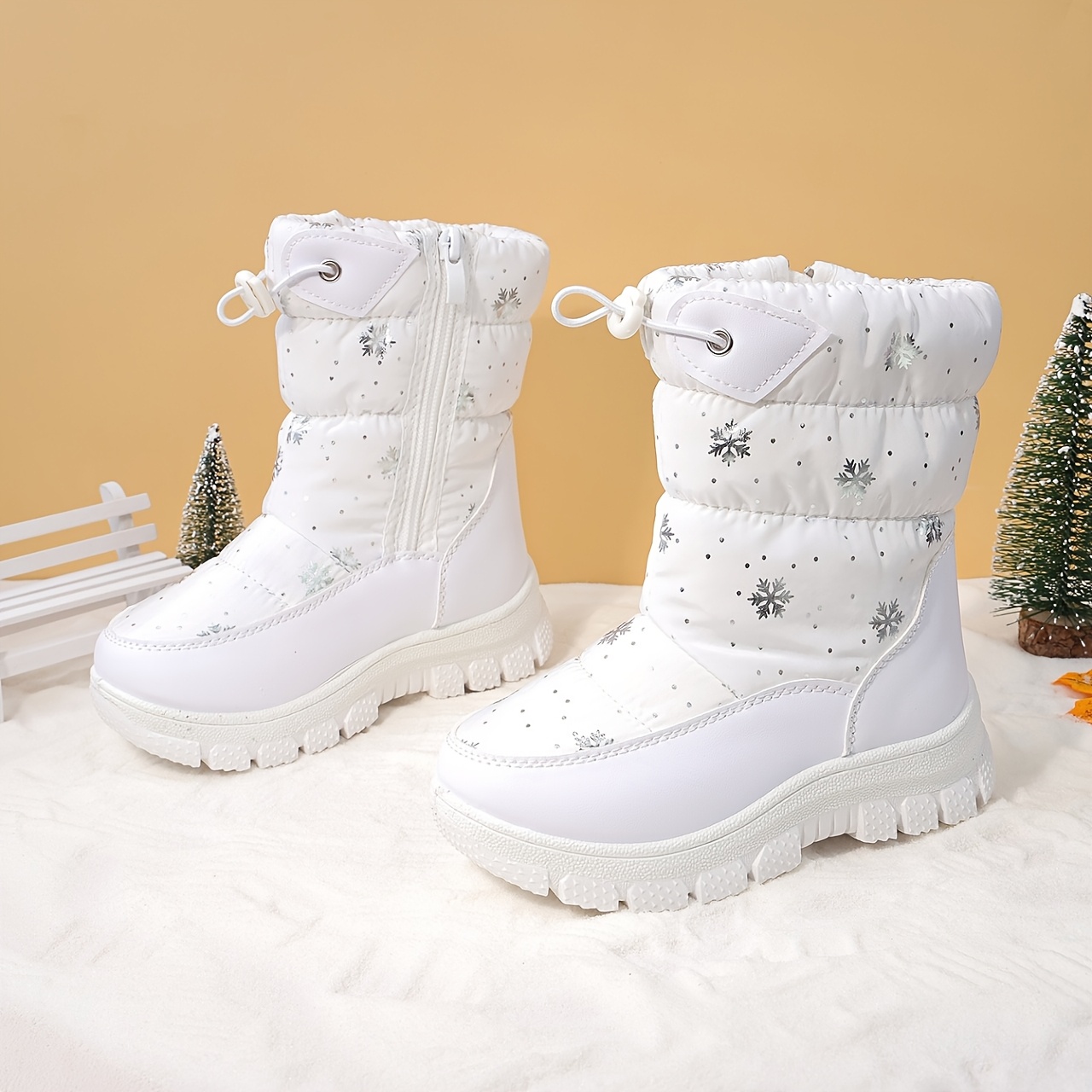 Meisjes Winter Sneeuwlaarzen - Verdikte Warme Anti-Slip Traction Tread