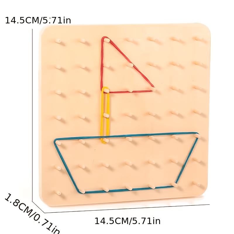 Geometric Shape Puzzle Board, Educational Game