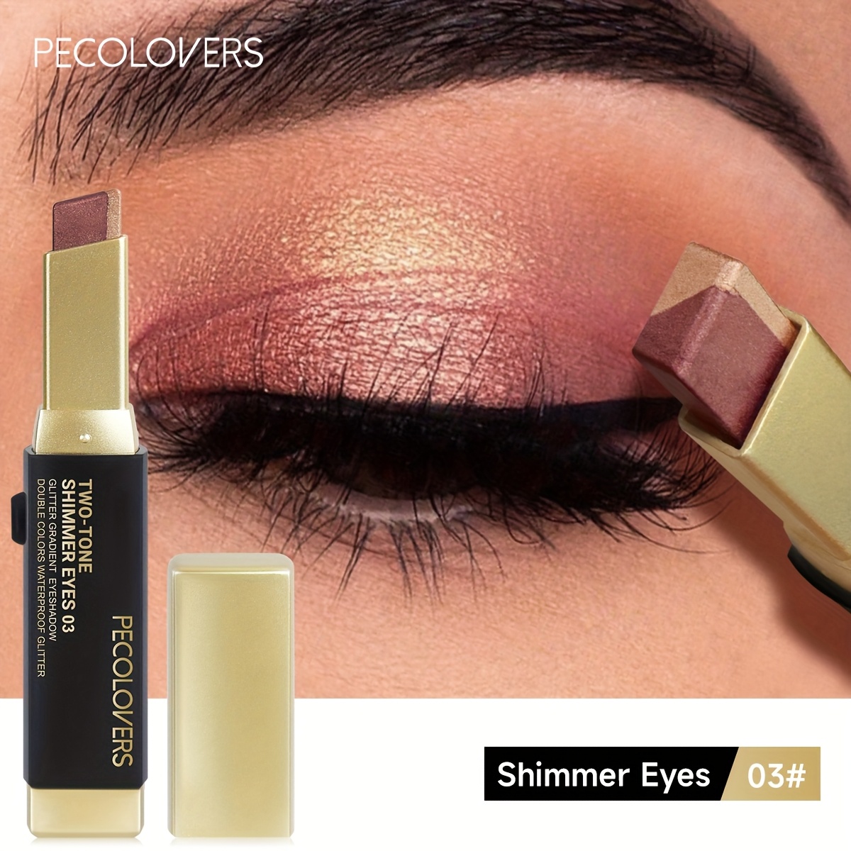 Image of Dual-ended Eyeshadow Stick Set - Matte & Shimmer End, Waterproof, Smooth Application, Versatile For All Eye Makeup, Ideal For Daily Wear & Travel, Quick Makeup - Perfect Gift For Valentine's Day