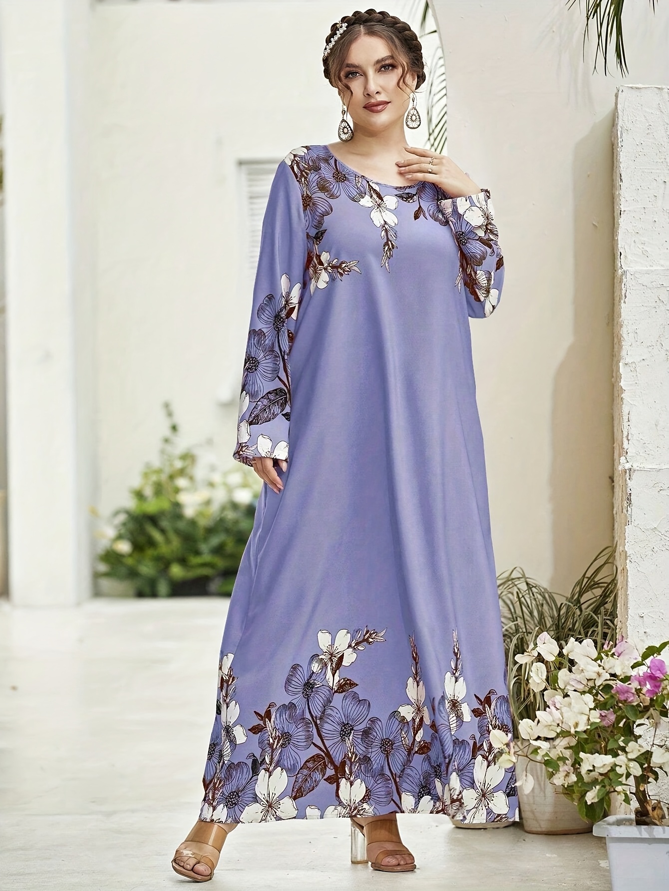 chinese dress ladies Women's Strappy Floral Tiered Maxi Dress – Reistor main image 1