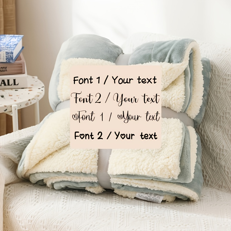 TEMU Dog Blanket - Cat Blanket- Personalised Dog Blanket - Puppy Blanket - Paw Print Blanket - Super Soft Pet Blanket - Embroidered Blanket