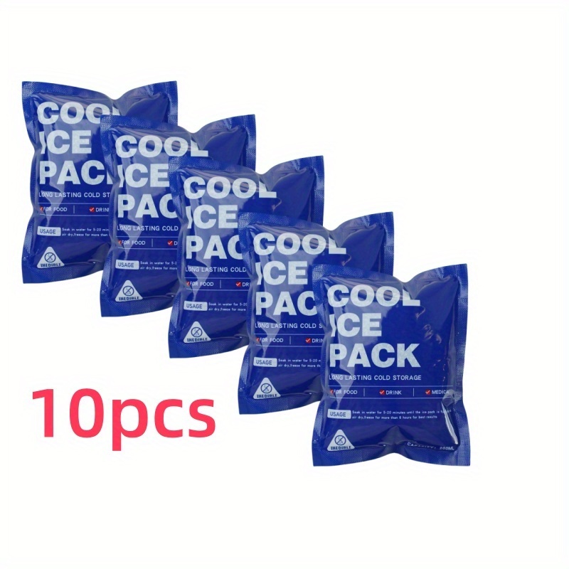 10 pack reusable self inflatable cooler bags leak proof high quality insulated bags for delivery picnics outdoor activities durable portable insulated cooling bags