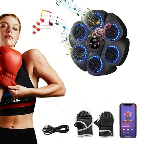 colorful colorful light music boxing machine boxing training equipment wall mounted music boxing trainer including boxing gloves electronic boxing training wall mounted boxing and 9 best holiday gift