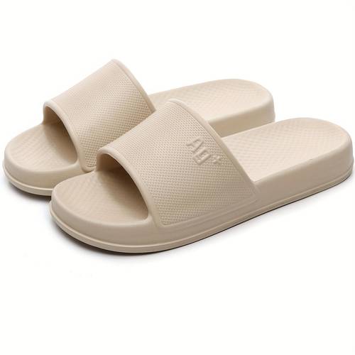 hao ultra non slip shower slippers quick dry lightweight bathroom sandals with massage dots slip resistant grip for wet unisex indoor outdoor use grey beige poolside footwear opentoe slippers eva sandals