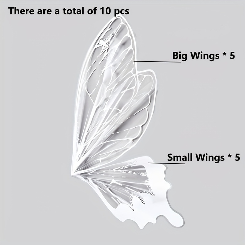 E-shop 10 Stück verdicktes wasserdichtes Schmetterlings-Papier-Blumen-Geschenkpapier, dreidimensionales handgemachtes florales DIY-Material,