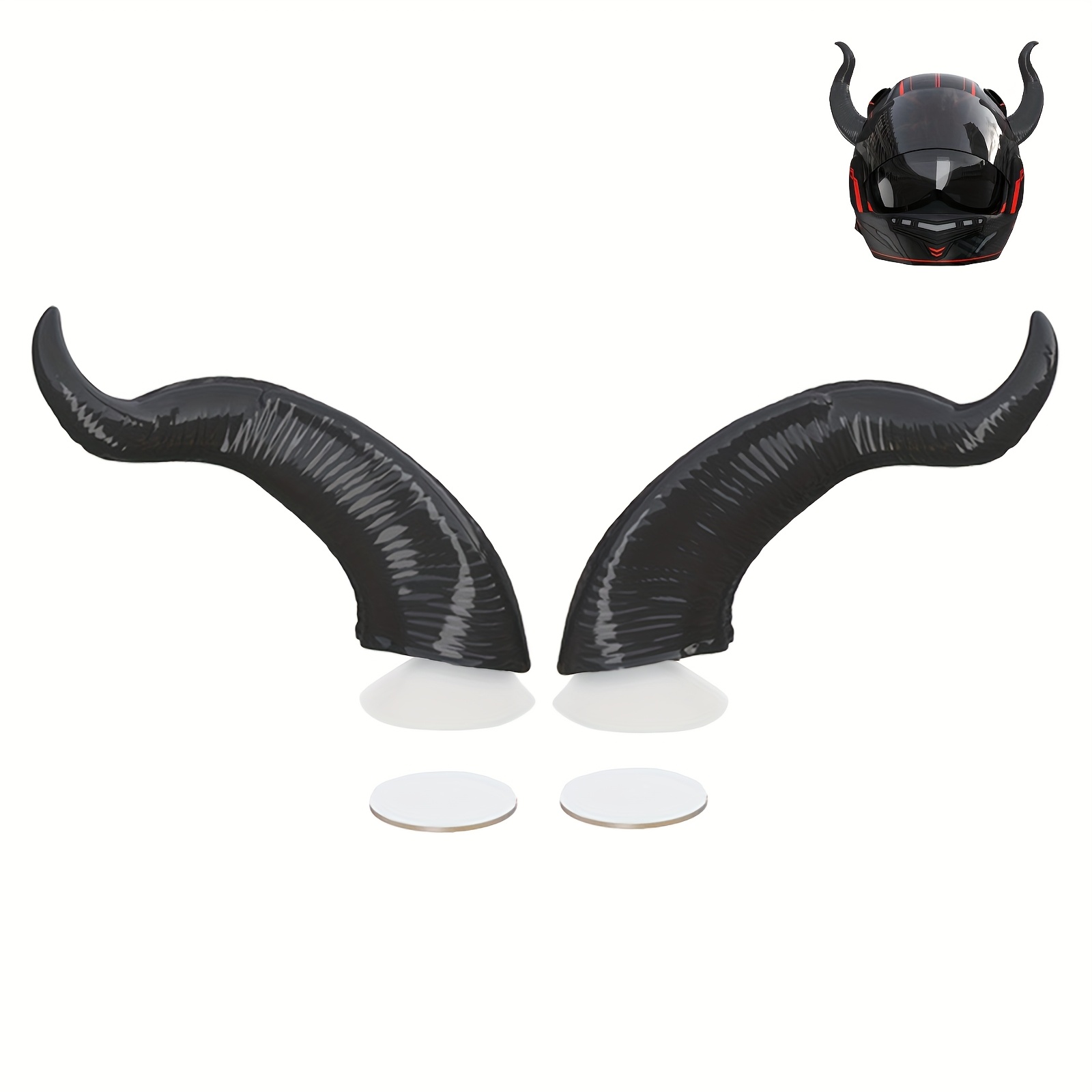 devil horns for motorcycle helmet Flair MagNeatOhz Small Black Helmet | Made in USA | Magnetic & Interchangeable Horns for Motorcycle, Bike & Ski Helmets grab a pair of Speed Tabs 2pcs Motorcycle Helmet * Horns