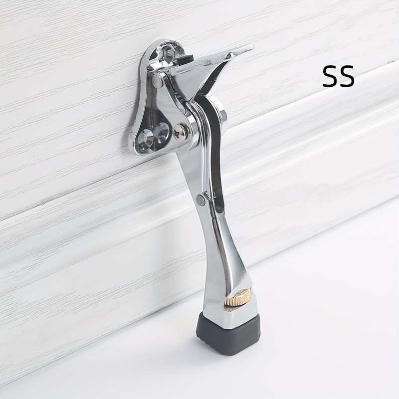TEMU Adjustable Foot Pedal Door Top With Three-hole Fixation, Thickened Base, And Anti-wear Anti-collision Door Top