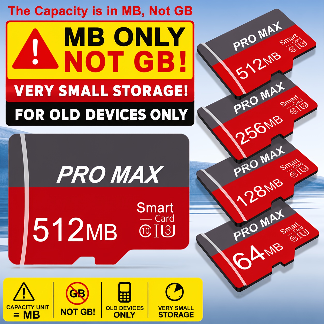 1pc small capacity memory card 512mb 256mb 128mb 64mb small capacity tf cards are not suitable for large capacity storage and continuous read write  