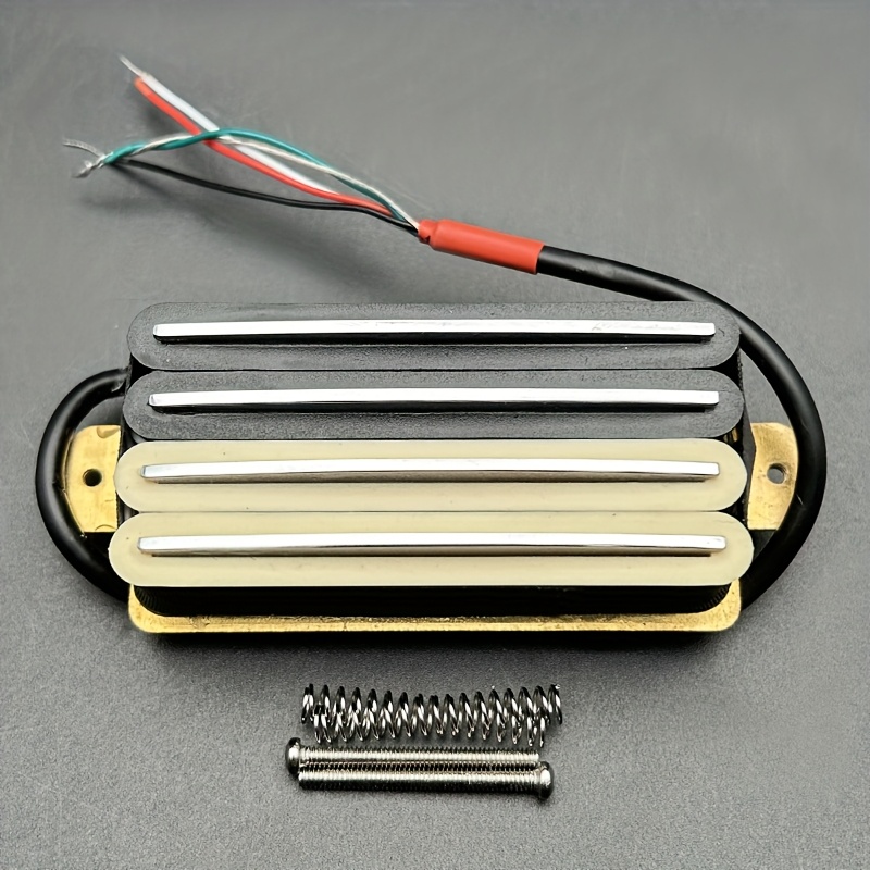 Electric Guitar Pickups, Four Coil Dual-Blade, High Output, Metal Playing-Compatible, Non-Electric, Ceramic Material, Guitar Accessorie
