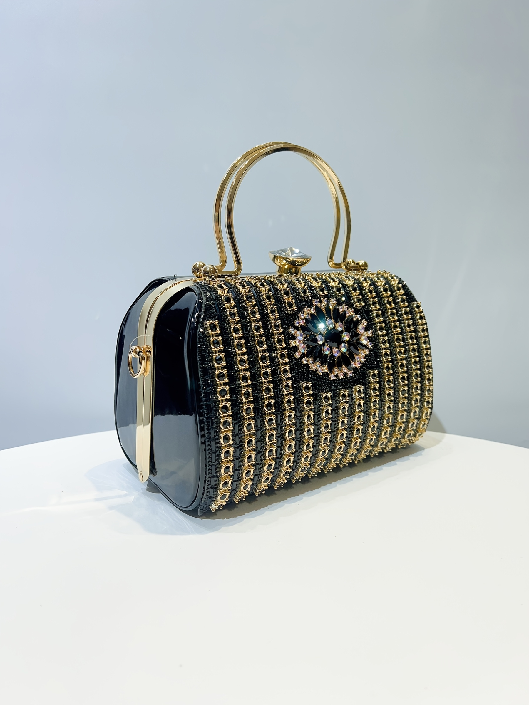 elegant   embellished large evening handbag crossbody bag detachable strap sparkly dress wallet clutch for weddings prom   for party banquet Product details 10