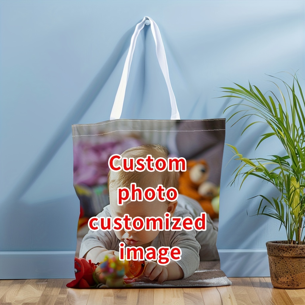 

Custom Polyester Material Tote Bag, Large Capacity And Durable Shoulder Bag For Shopping Outfits