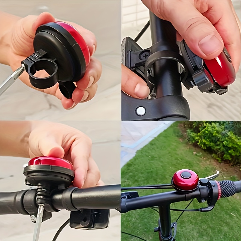 Modern Aluminum Alloy Bike Bell Loud Ring for Road Mountain Electric Bicycles Stylish Cycling Accessory