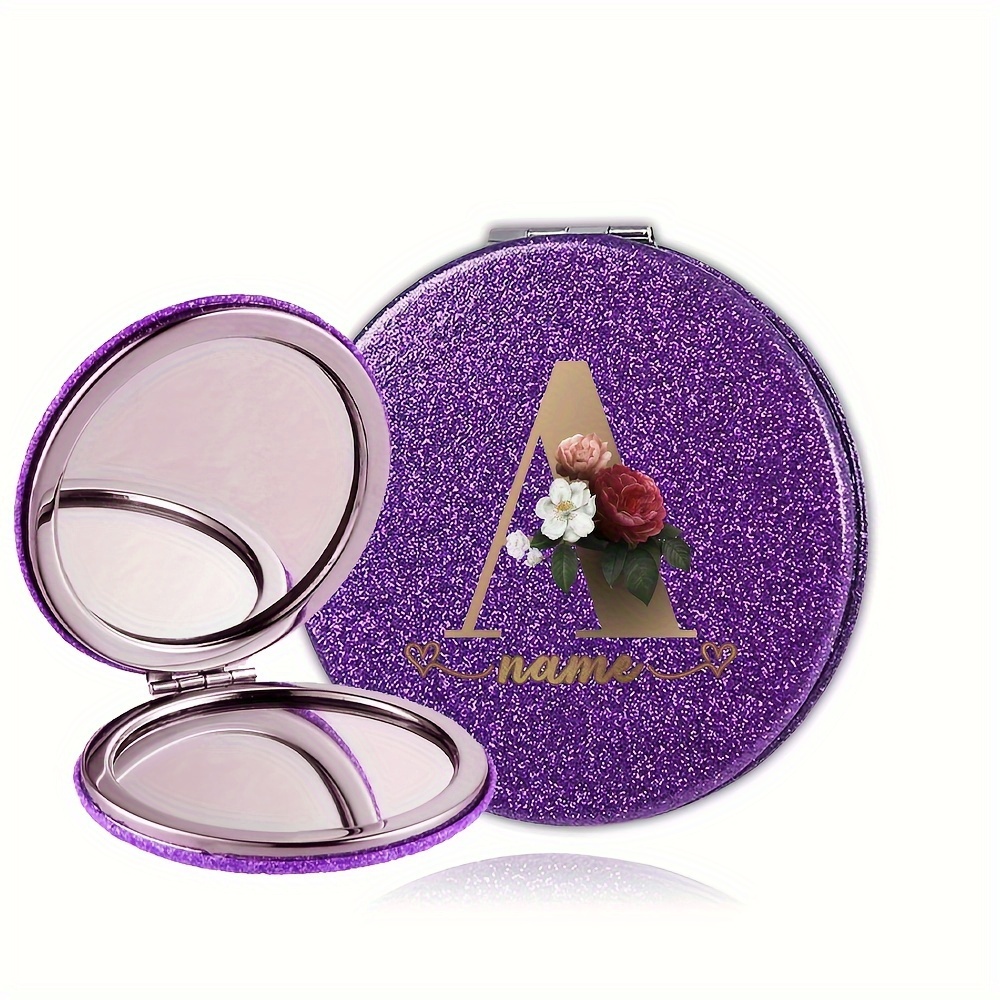 TEMU Mirror With A , Ideal For Makeup On The Go. This Compact, Double-sided Mirror Features A Magnetic Closure, To Carry In Your Purse Or Pocket, And