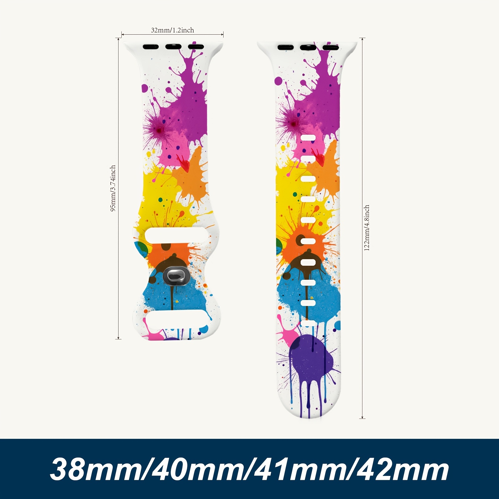 E-shop Armband kompatibel mit Apple Watch SE1/2 Ultra1/2/3 /5/6/7/8/9/10, leicht zu reinigen, langlebig, wetterfest, schnelltrocknend,