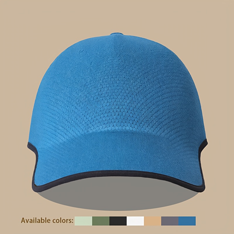 1pc Seamless Baseball Cap, Breathable Snapback, Quick-dry Cap, Plain Cap