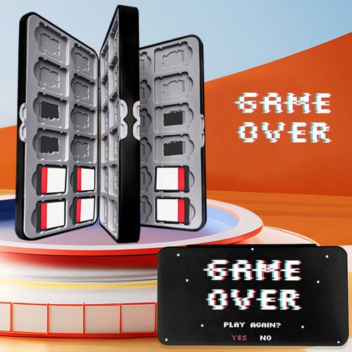 48 Game Slots and 48 Card Storage Box, Compatible with Switch Lite/OLED