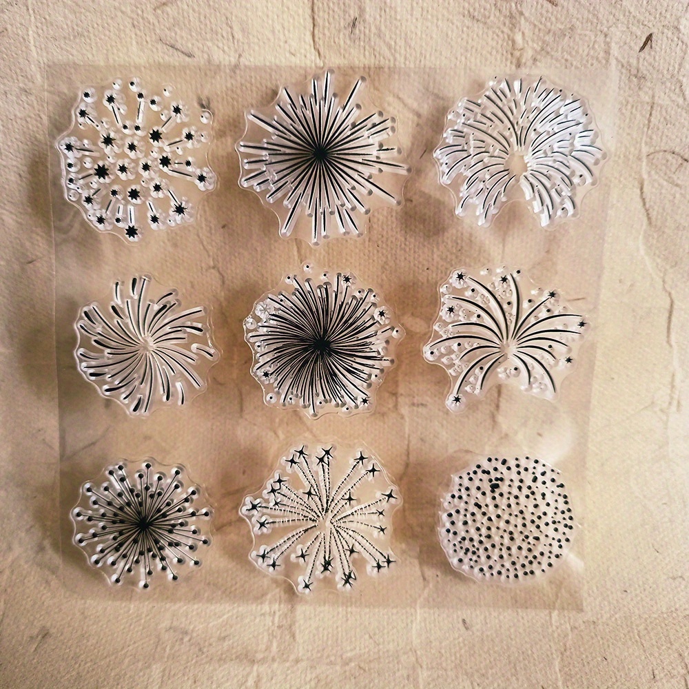 Fireworks Clear Stamps For Scrapbooking Card Making Album Decorative Seal Craft Rubber Stamp
