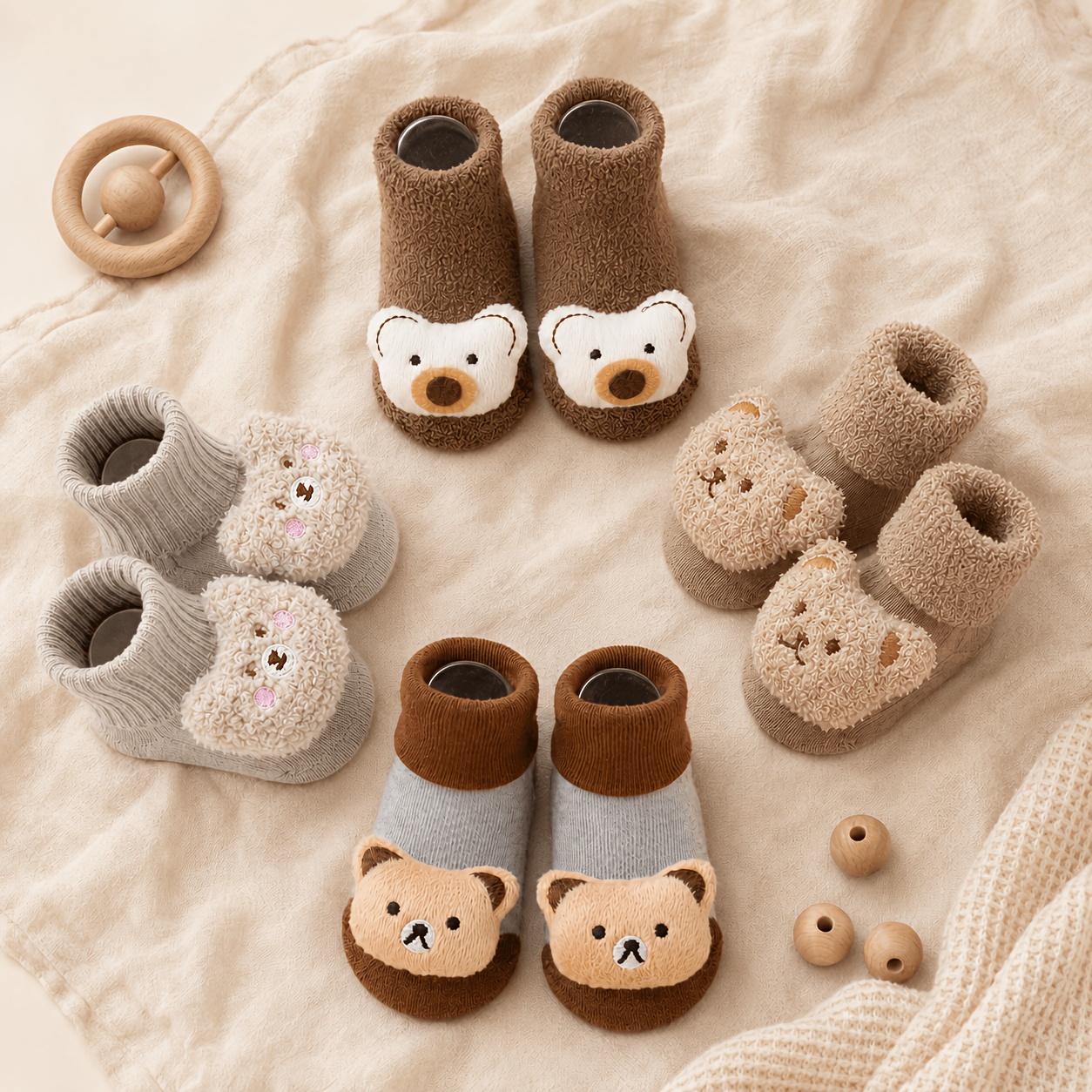 Soft Knit Fabric Socks