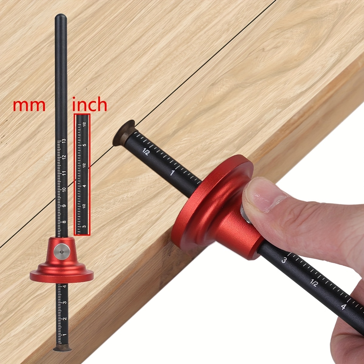 1pc woodworking european style scriber metric inch dual scale blade scribing tools carpentry parallel line drawing marking gauge