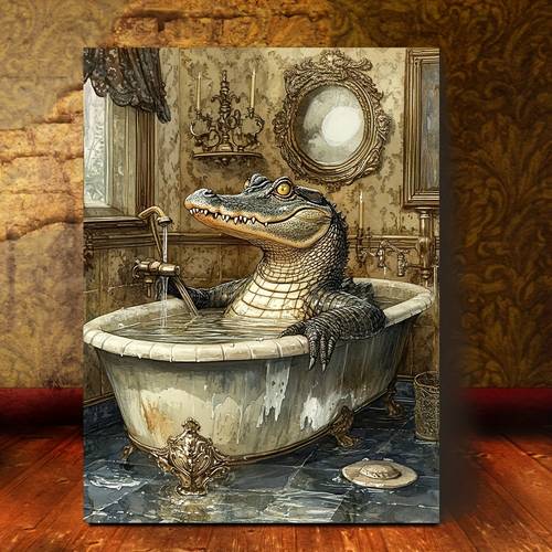 item picture 2d flat 1pc victorian wall art victorian framed canvas suitable for bedroom decor style with wrap around frame bath picture for decoration use 2d flat