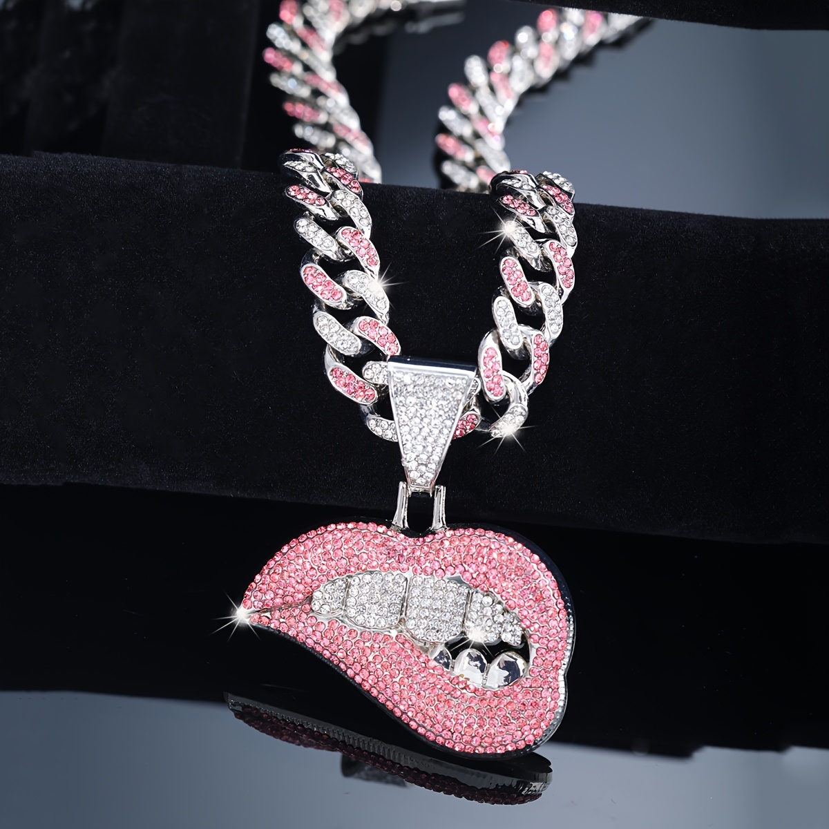 TEMU Collar con colgante de sexy para mujer, joyería de con cadena , adiciones de hip hop punk, regalo para , San Valentín