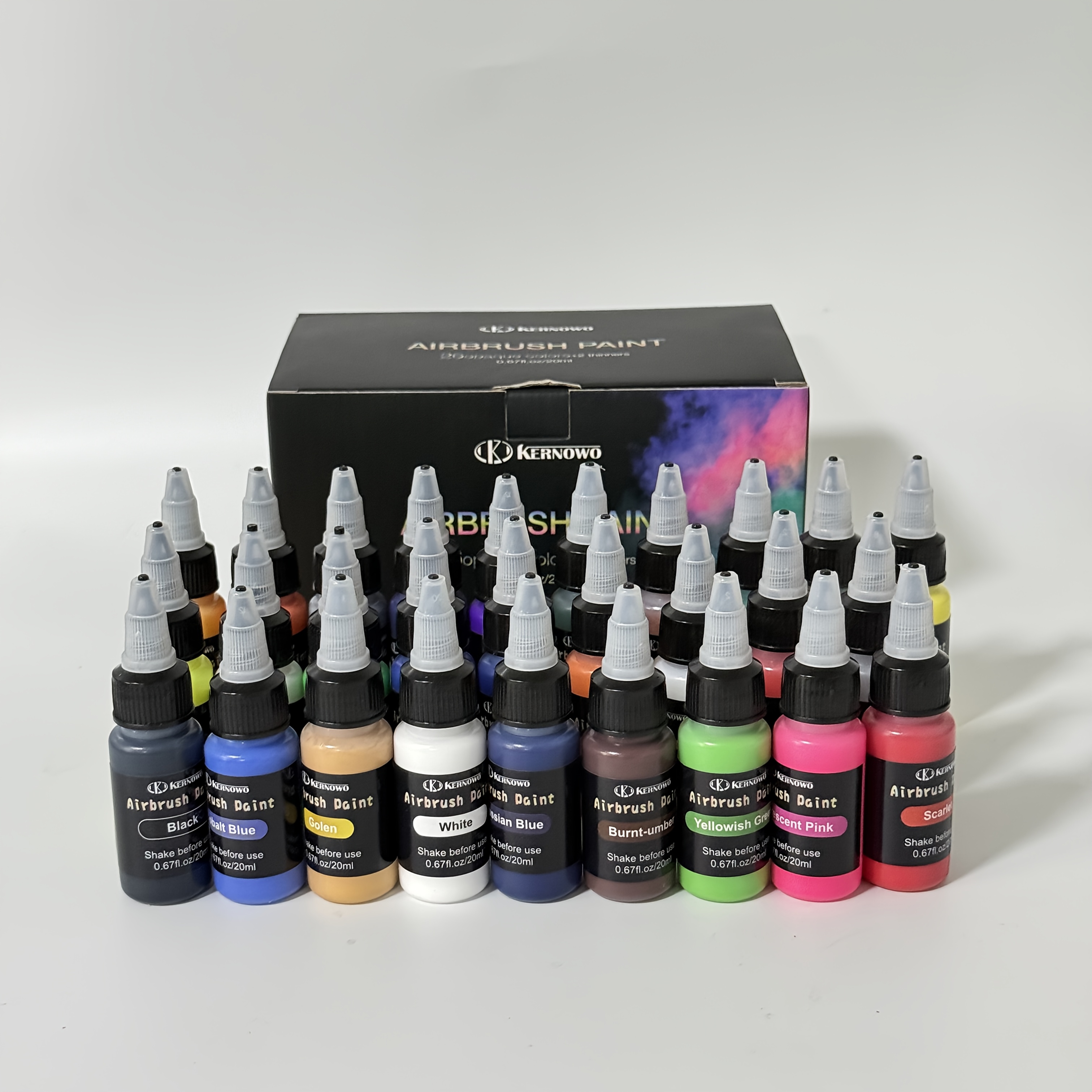 TEMU 15 Colors Of Spray Gun Matching Pigments, 15-color Pigment Set, Professional Color Painting, Rich And Smooth Colors, Suitable For Painting