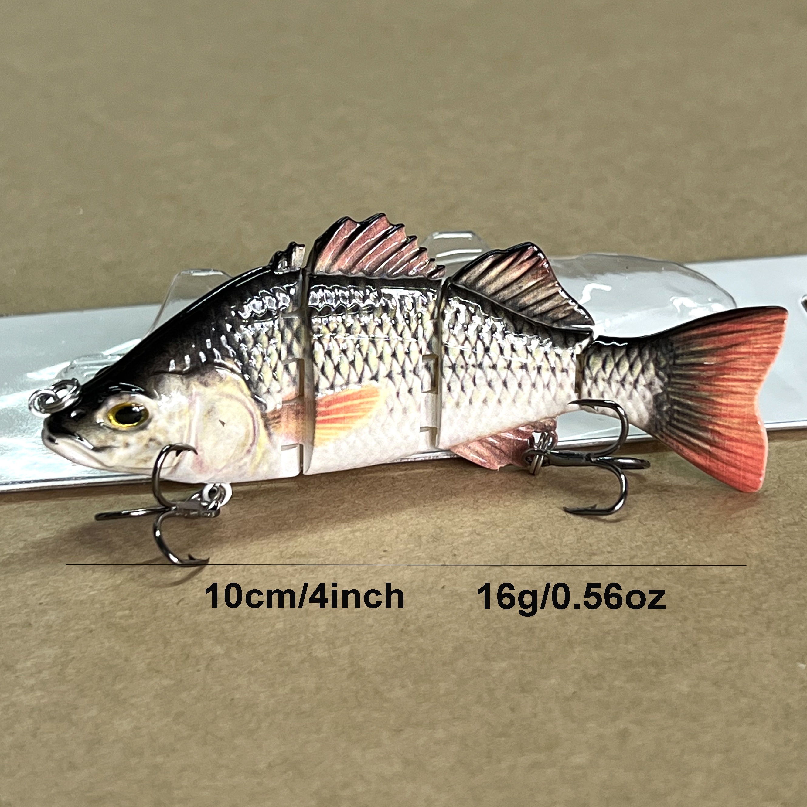 4inch peacock bass lures new fishing multi jointed swimbaits