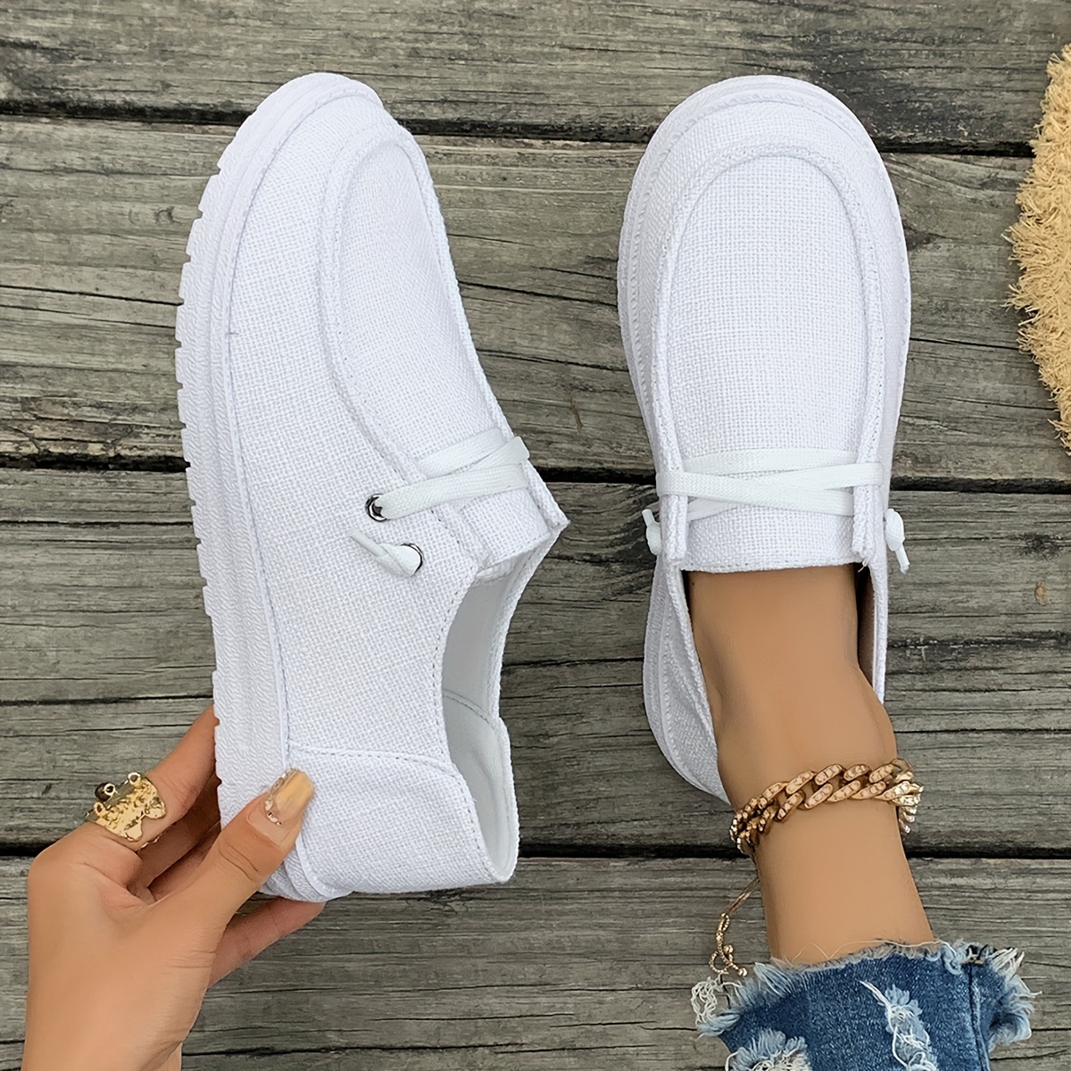 Image of Women's Casual Sneakers, Slip-on Comfortable Women's Shoes, Skateboard Shoes, Women Shoes