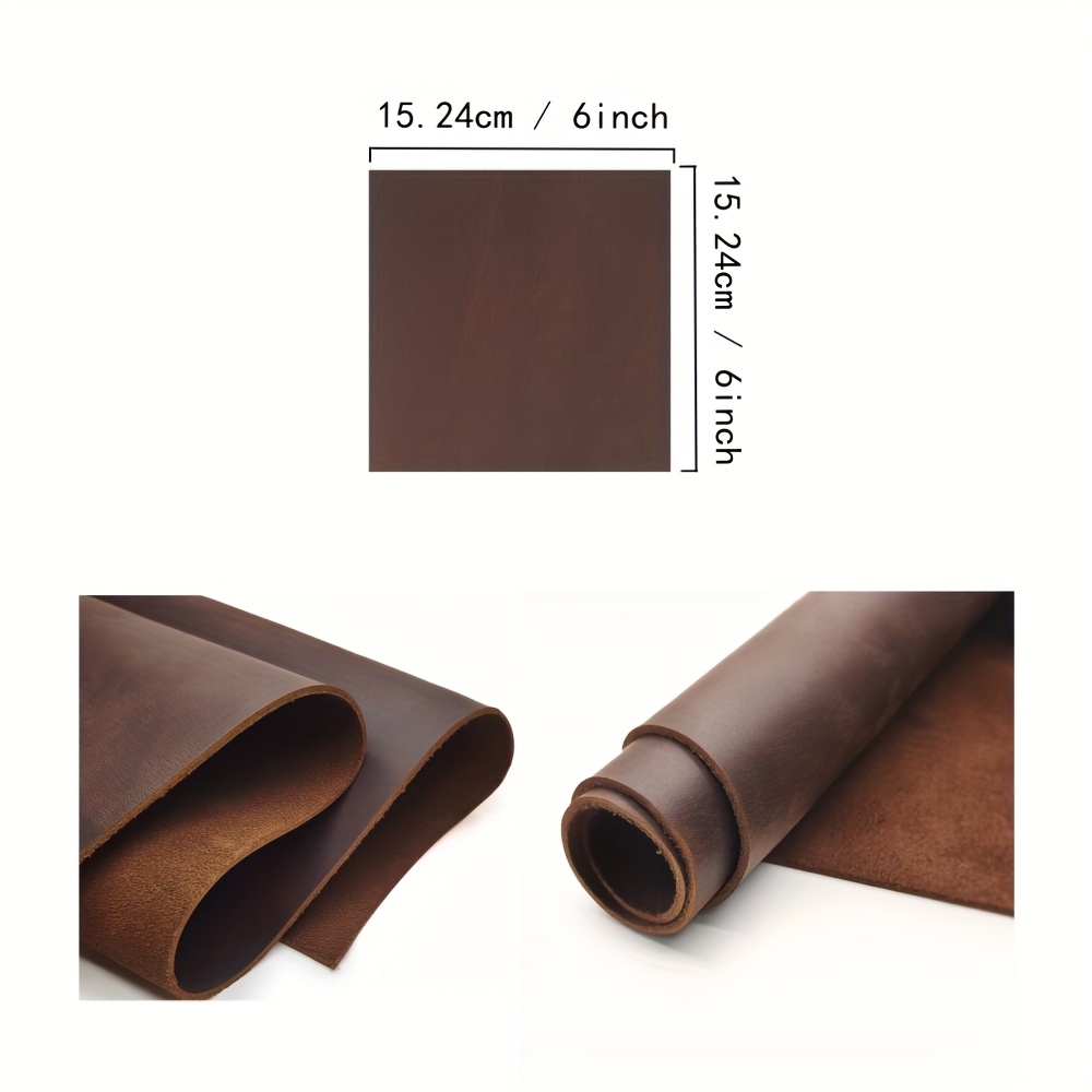 dark brown full grain leather sheet full genuine - Temu Oman