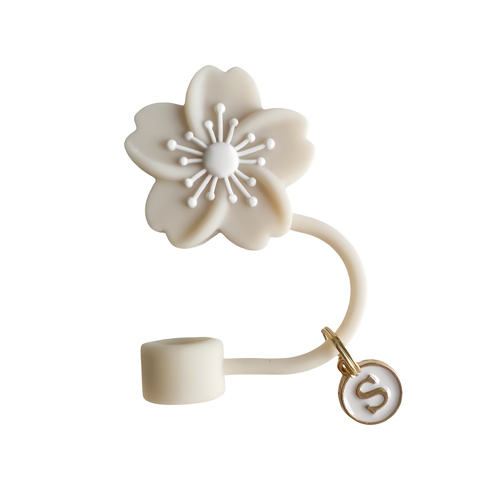 Cup Accessories Dust Proof Straw Stopper 40oz Cup Silicone Straw Cap, And Flower Leak Stopper, Perfect Gift For Teachers' Day, Mother's Day, Family Gatherings And Valentine's Day