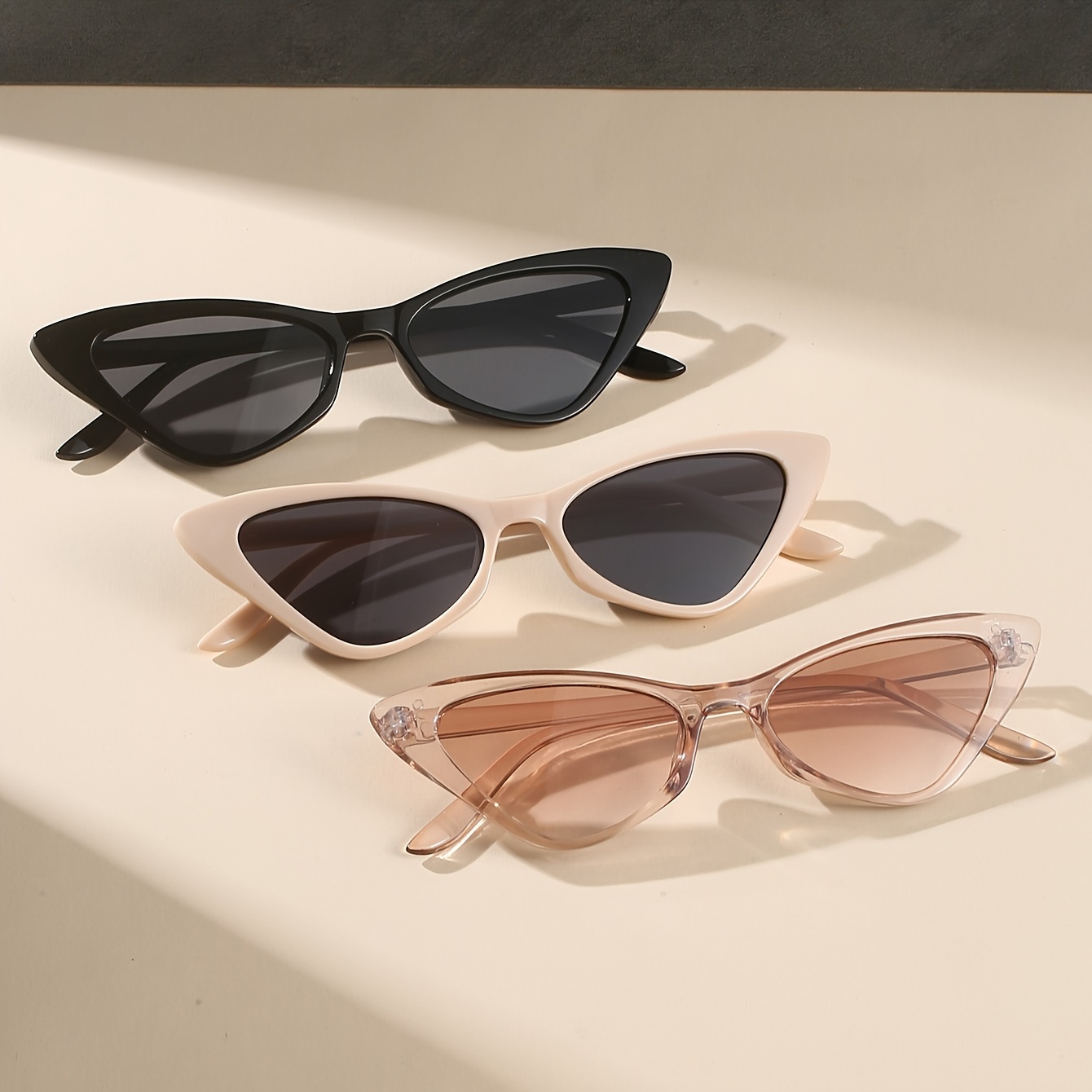 

3pcs Vintage Cat Eye Y2k Outdoor Decorative Anti Glare Retro Fashion Perfect For Party Club
