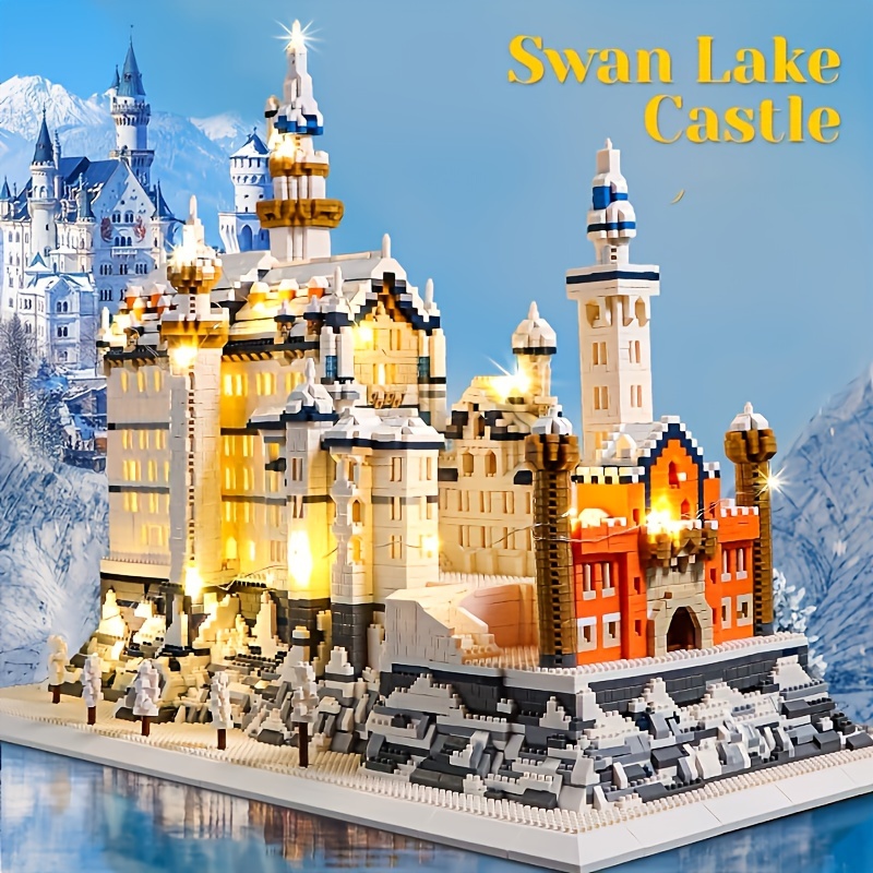 

2790pcs Swan Lake Castle Building Blocks, Large And Difficult Assembly Toys For Boys And Girls