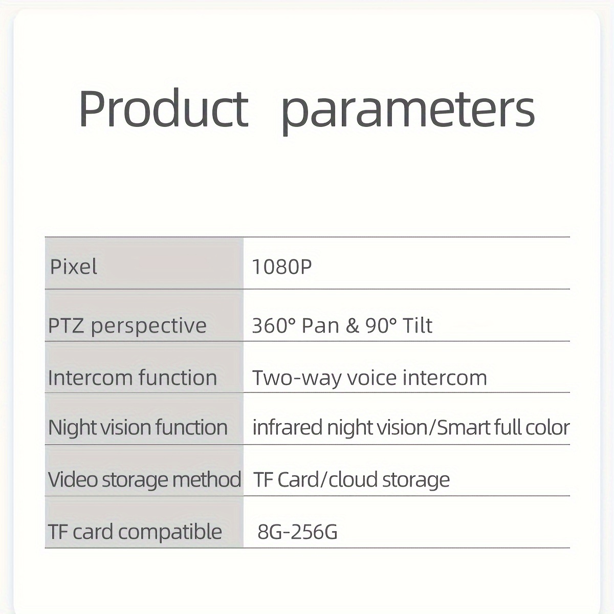 1080p hd wifi security camera with night vision motion detection usb powered app control 2 way audio ptz function for indoor use details 7