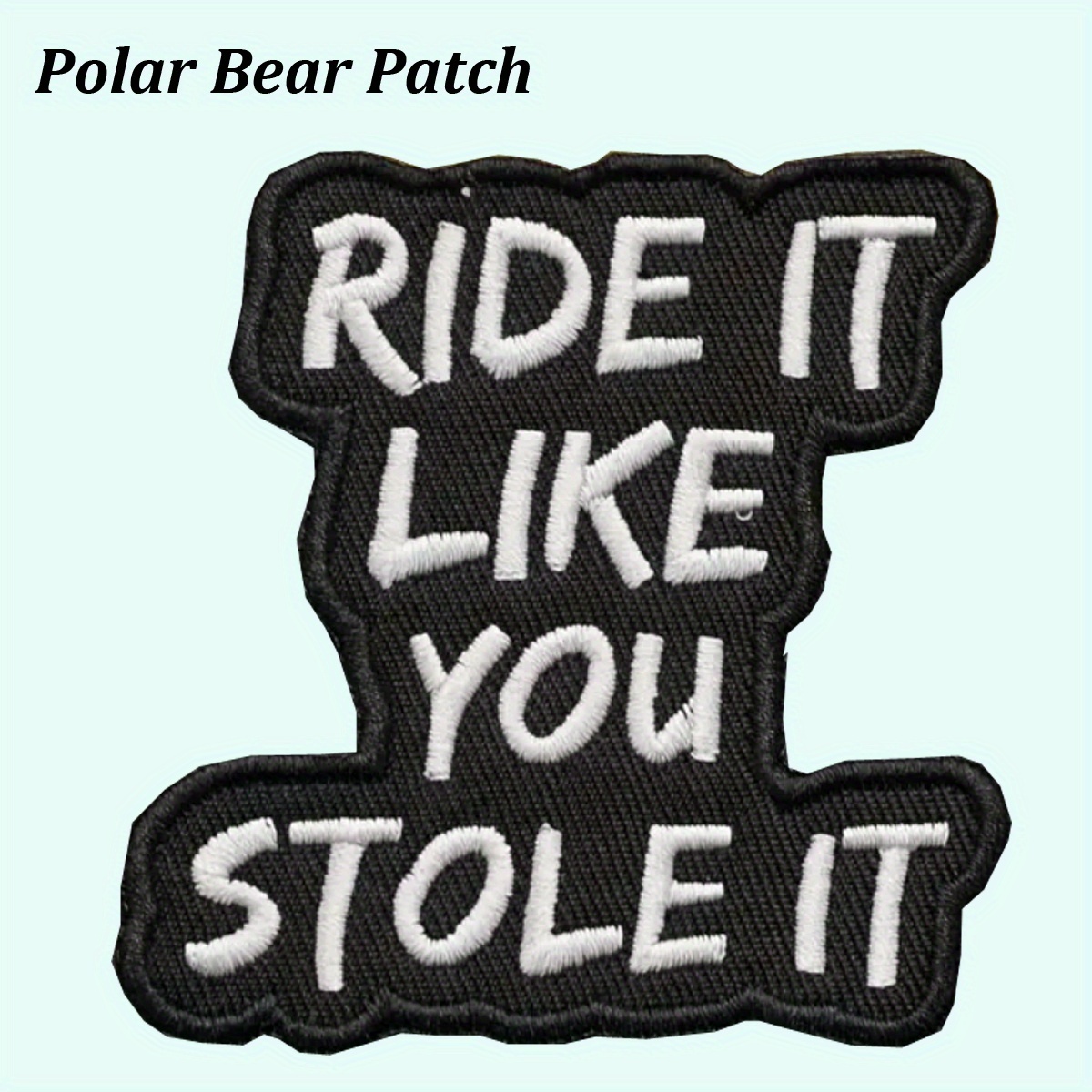 TEMU 1pc, " Stole It" Embroidered Patch That Ironed On, Perfect For Jeans, Jackets, Bags, And Hats